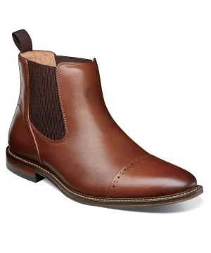 Stacy Adams Maury Cap Toe Chelsea Boot - Chocolate