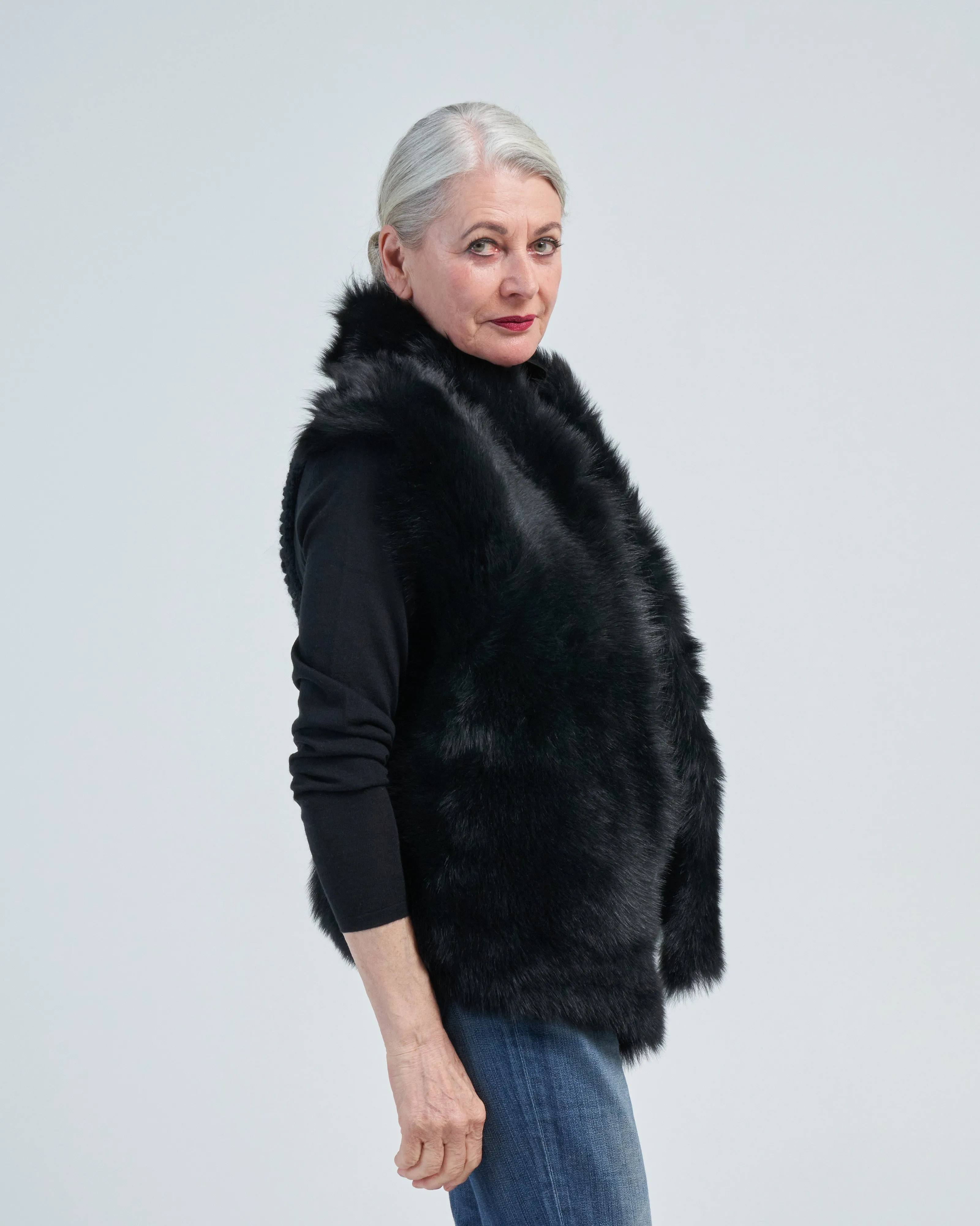 straight toscana handknit back