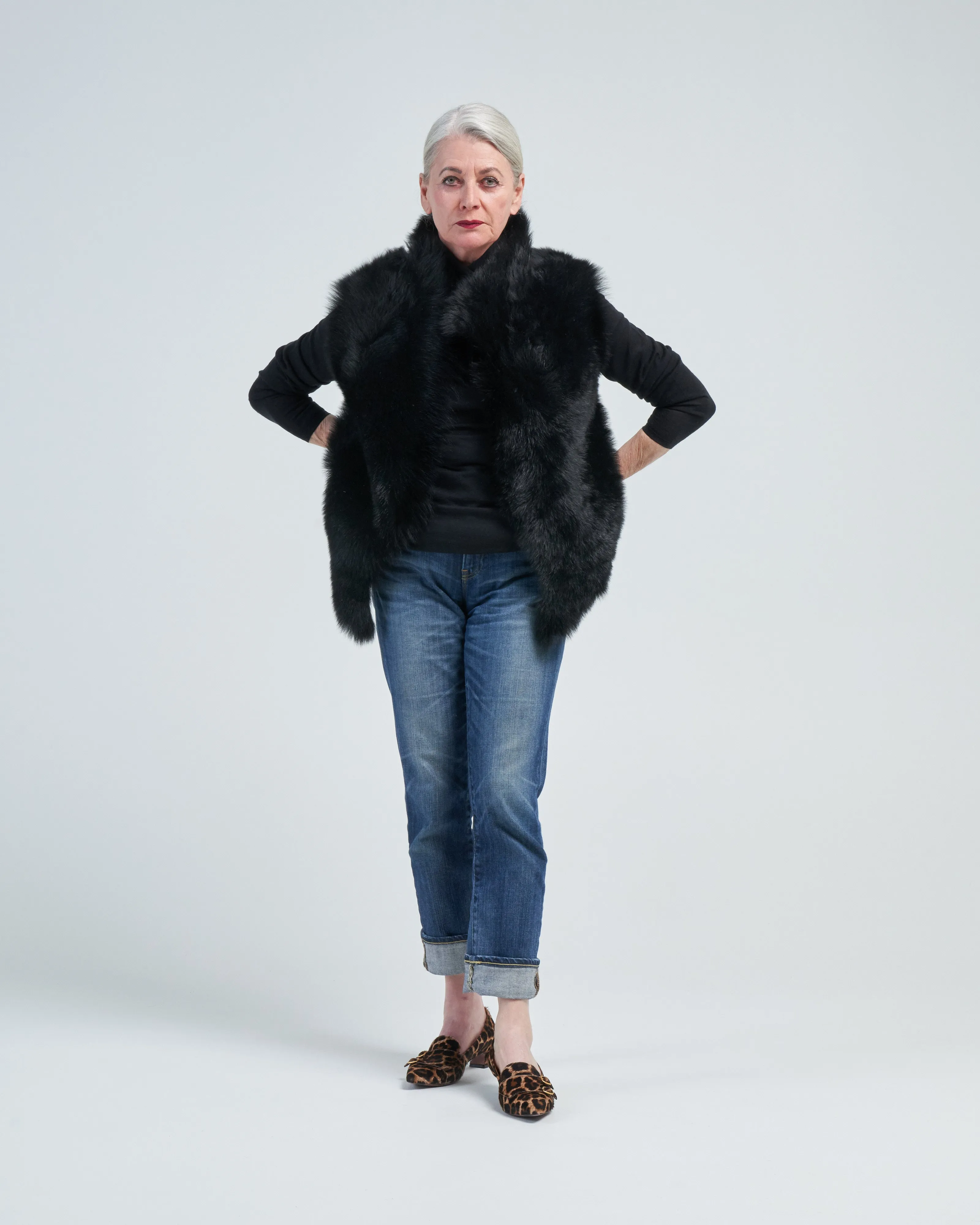 straight toscana handknit back