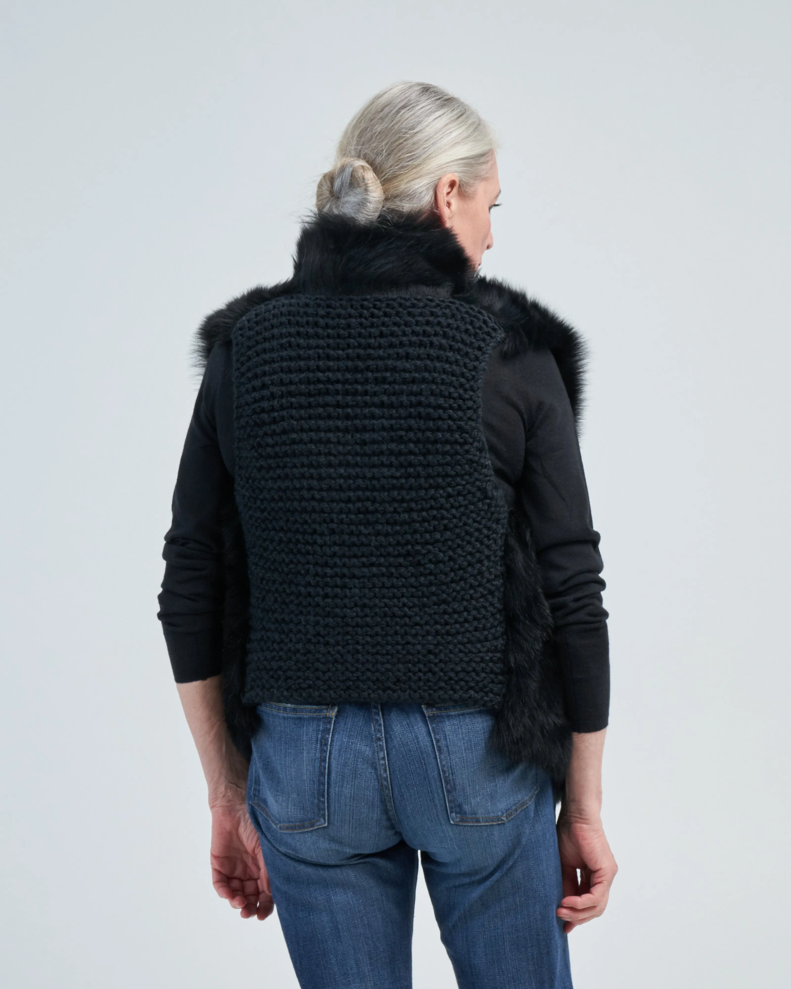 straight toscana handknit back