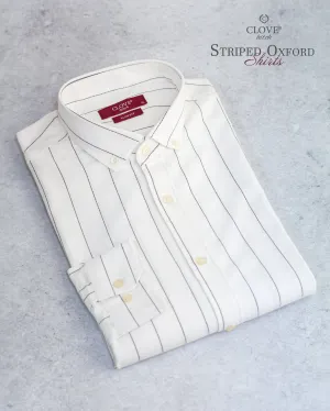 Striped Oxford Shirt - White