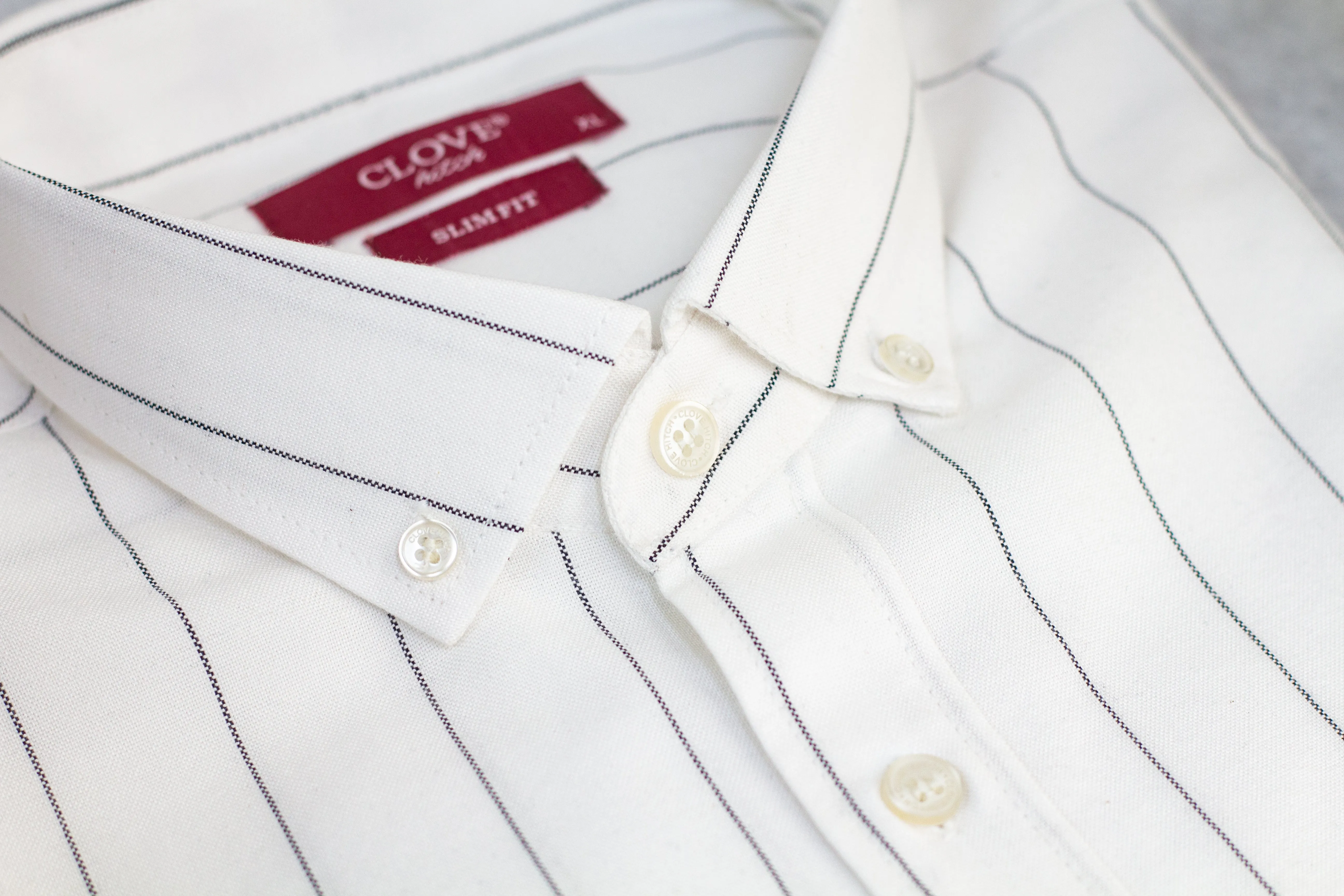 Striped Oxford Shirt - White