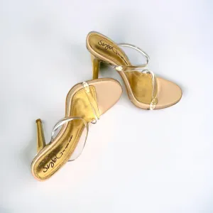 SybgCo Clear Nude On a Pedestal Mules Sandals (RUNS SMALL)