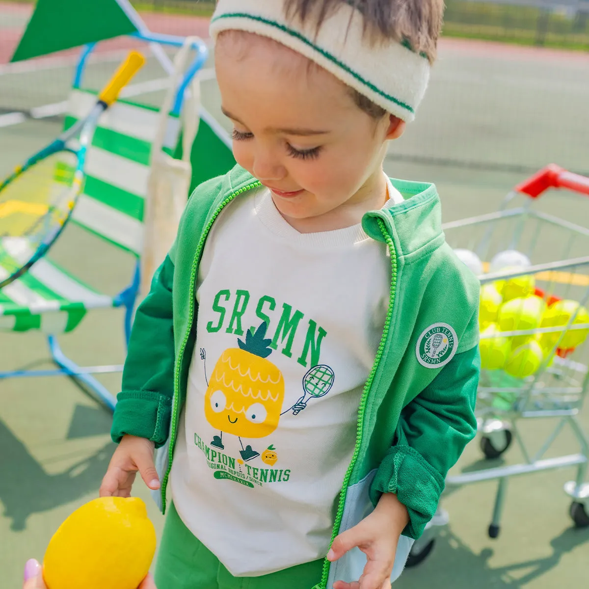 T-shirt crème avec illustration, bébé || Cream T-shirt with illustration, baby