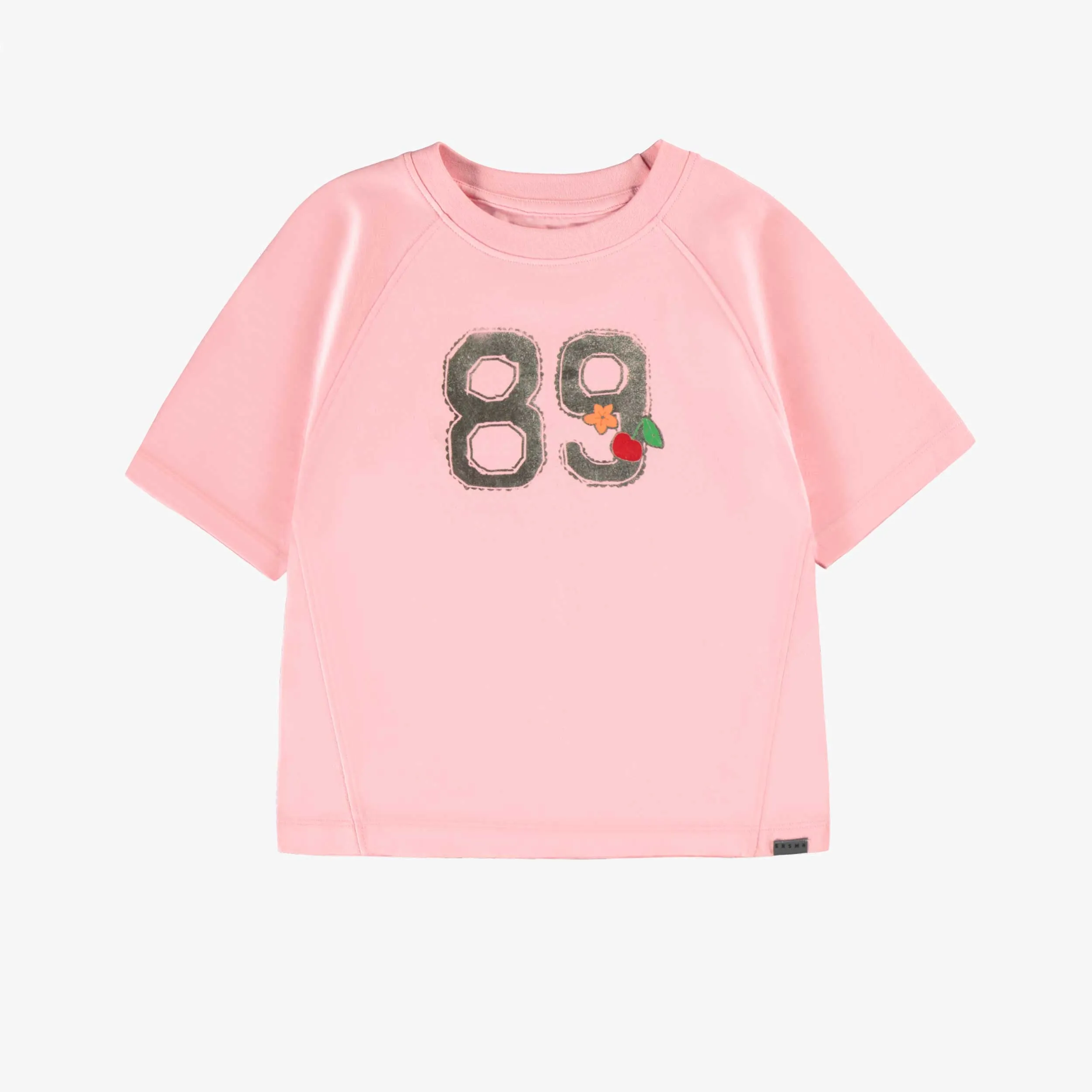 T-shirt rose avec imprimé, enfant  || Pink T-shirt with print, child