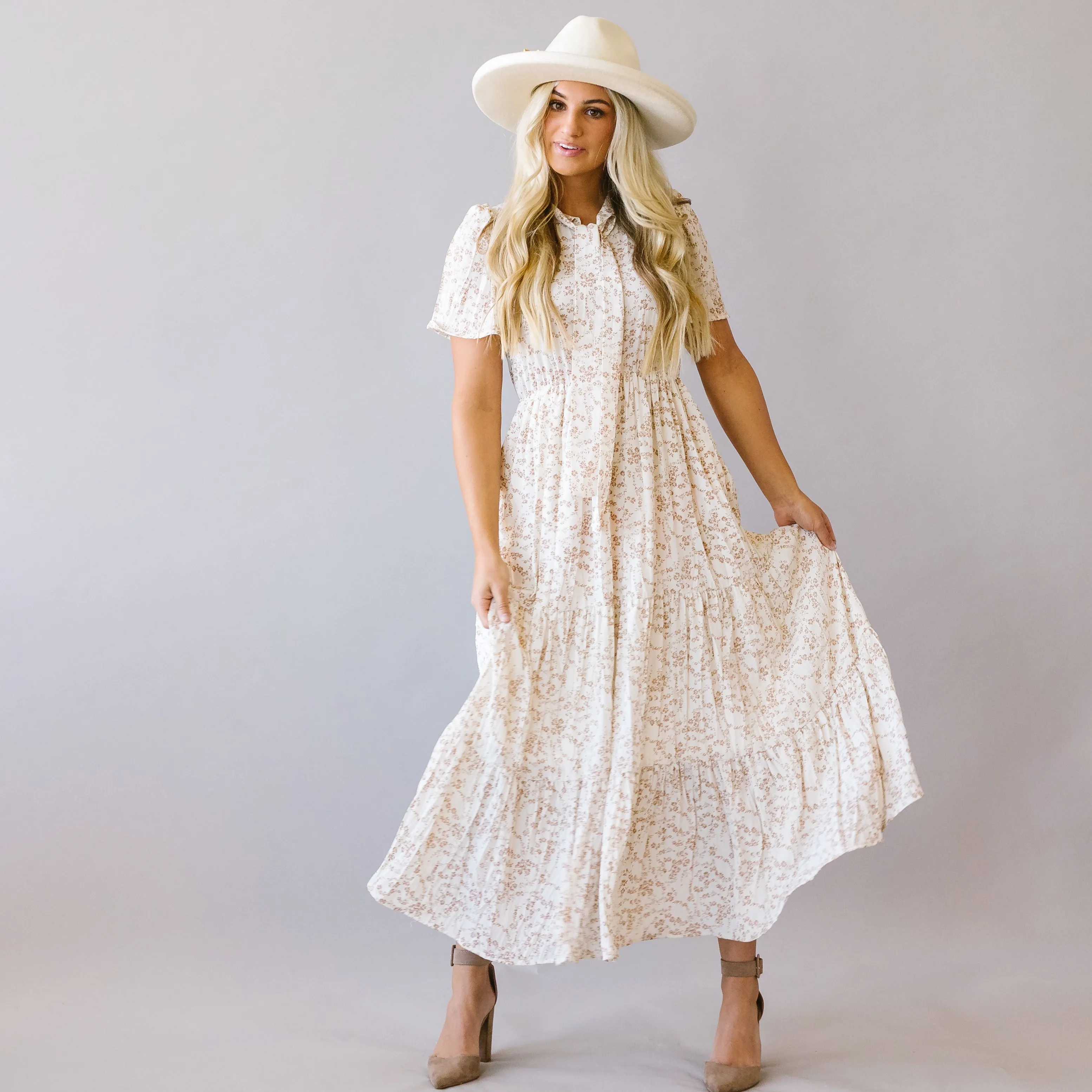 Take Me To Church Tiered Maxi Dress