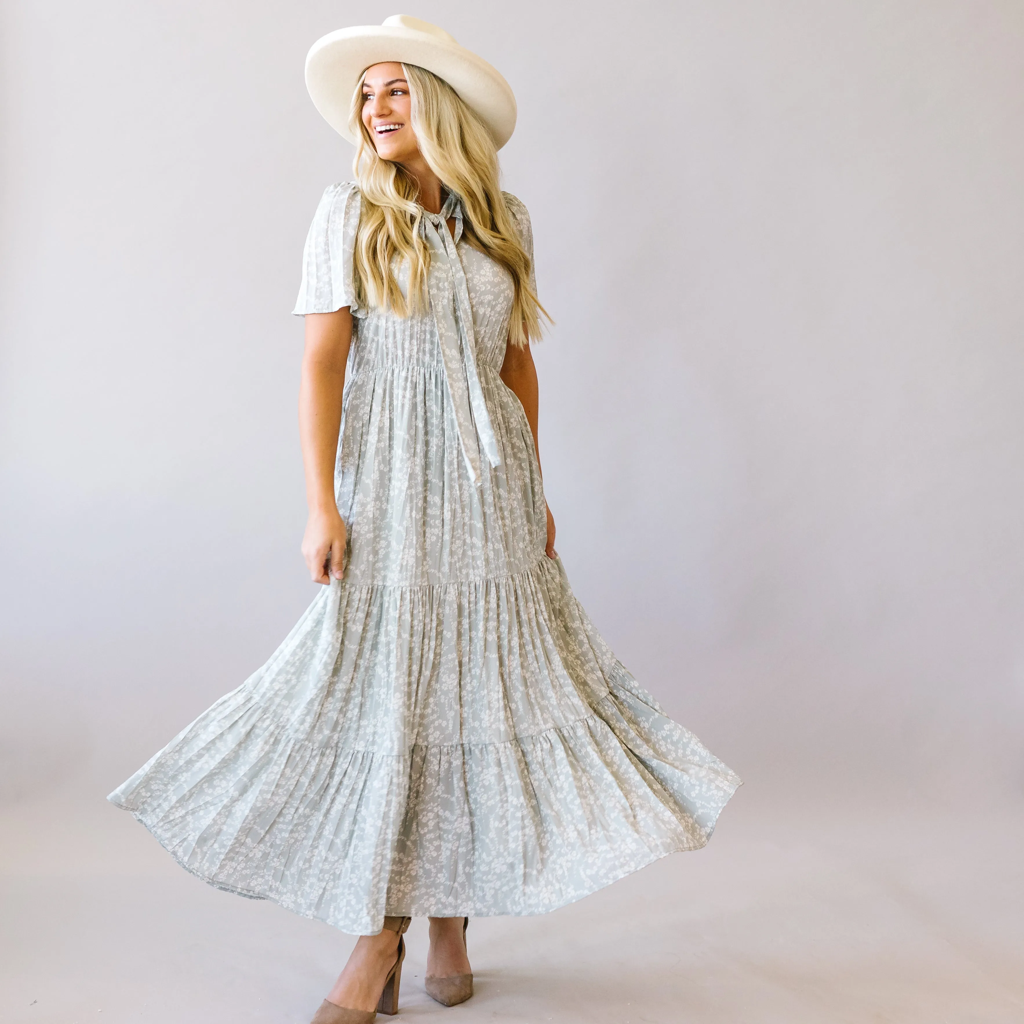 Take Me To Church Tiered Maxi Dress