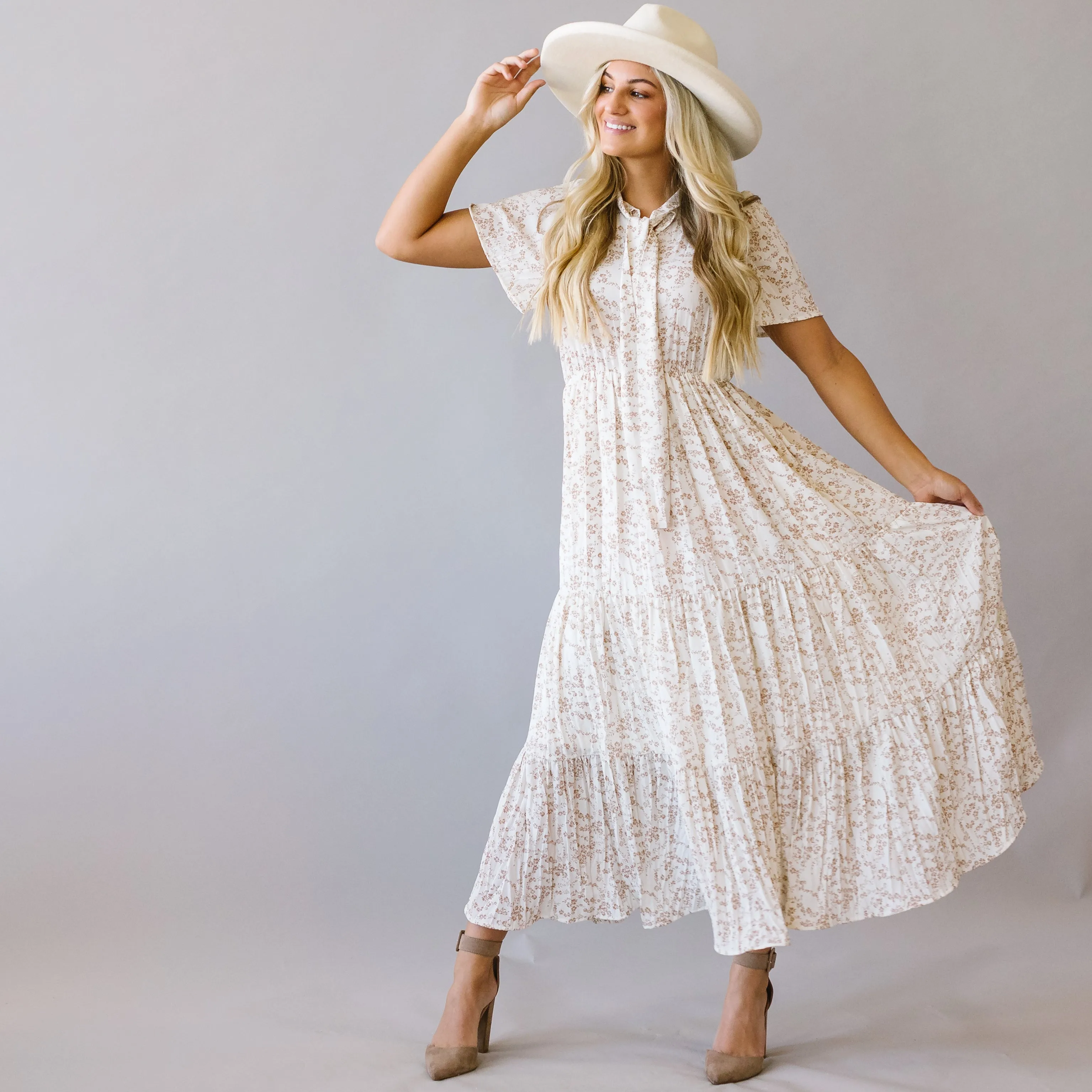 Take Me To Church Tiered Maxi Dress