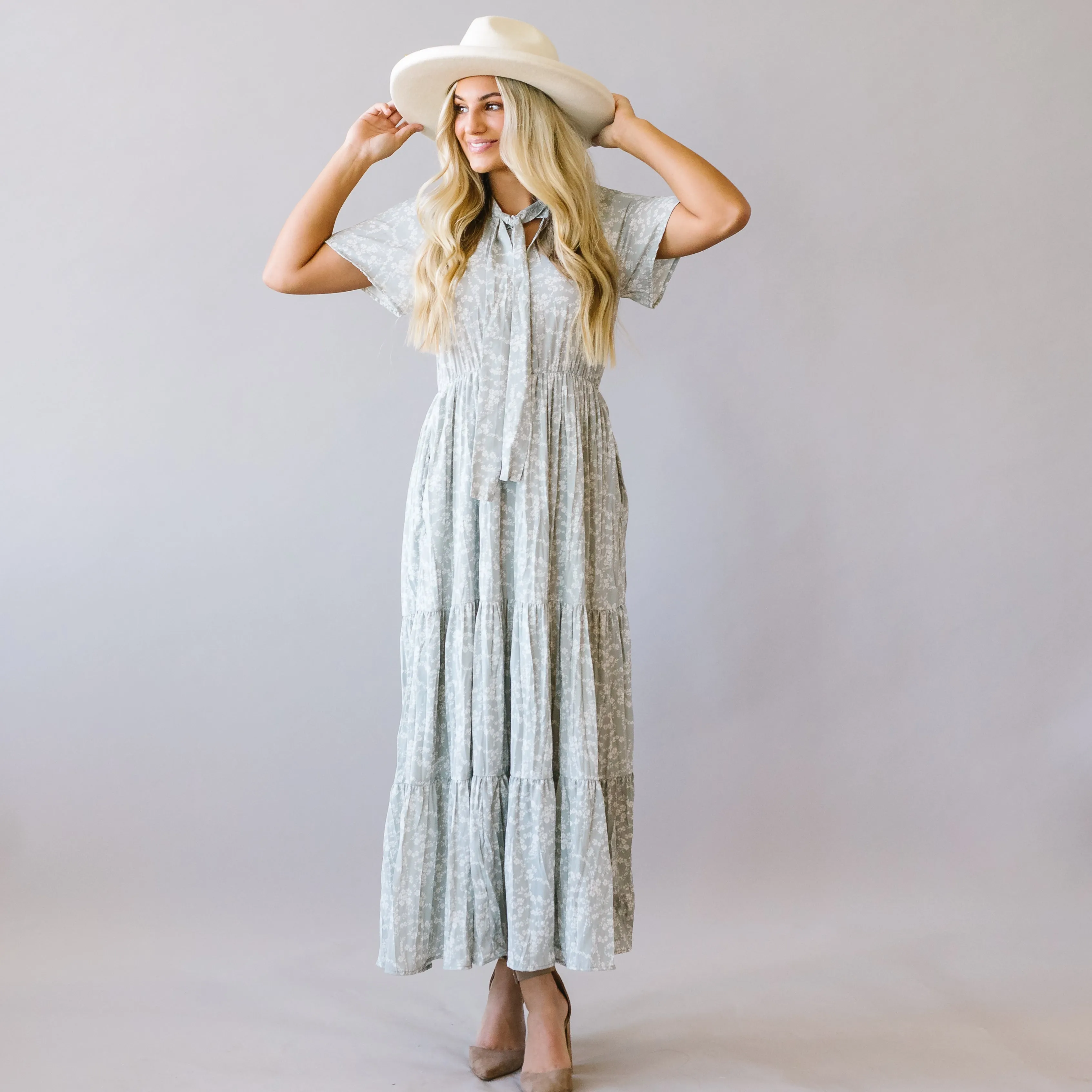 Take Me To Church Tiered Maxi Dress