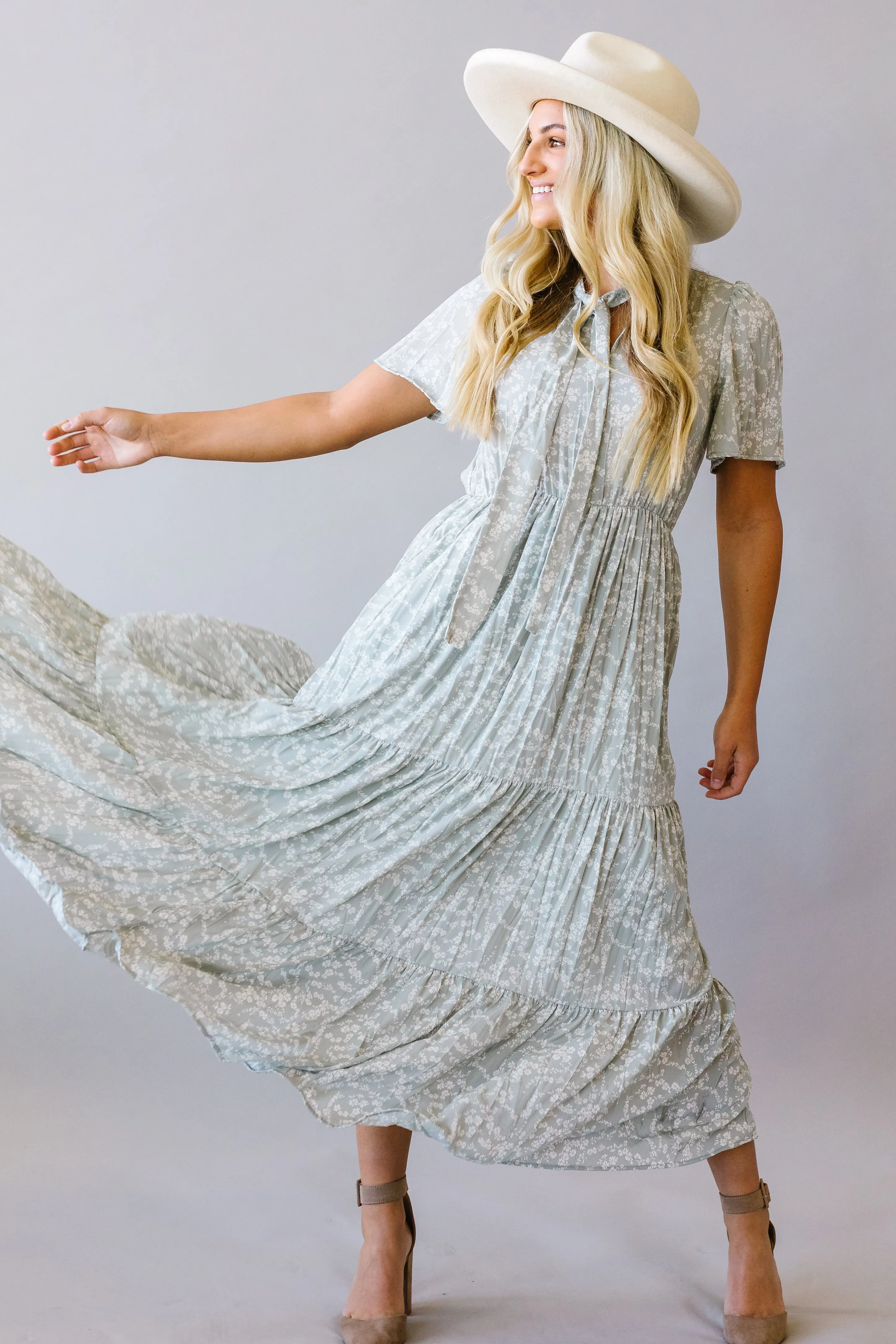 Take Me To Church Tiered Maxi Dress