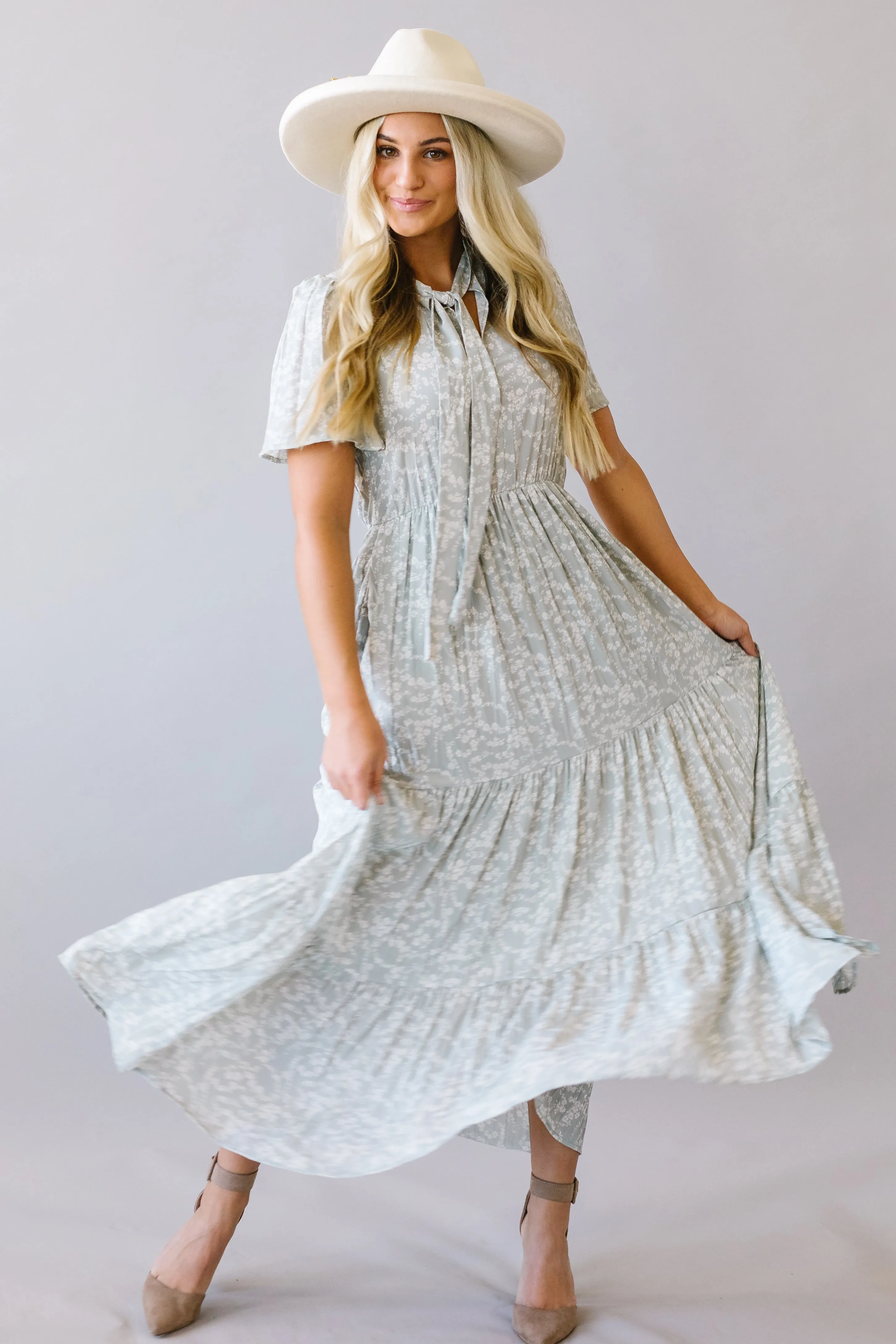 Take Me To Church Tiered Maxi Dress