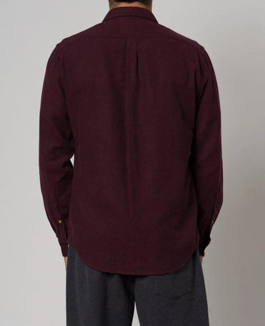 Teca Bordeaux Long Sleeve Buttondown Shirt