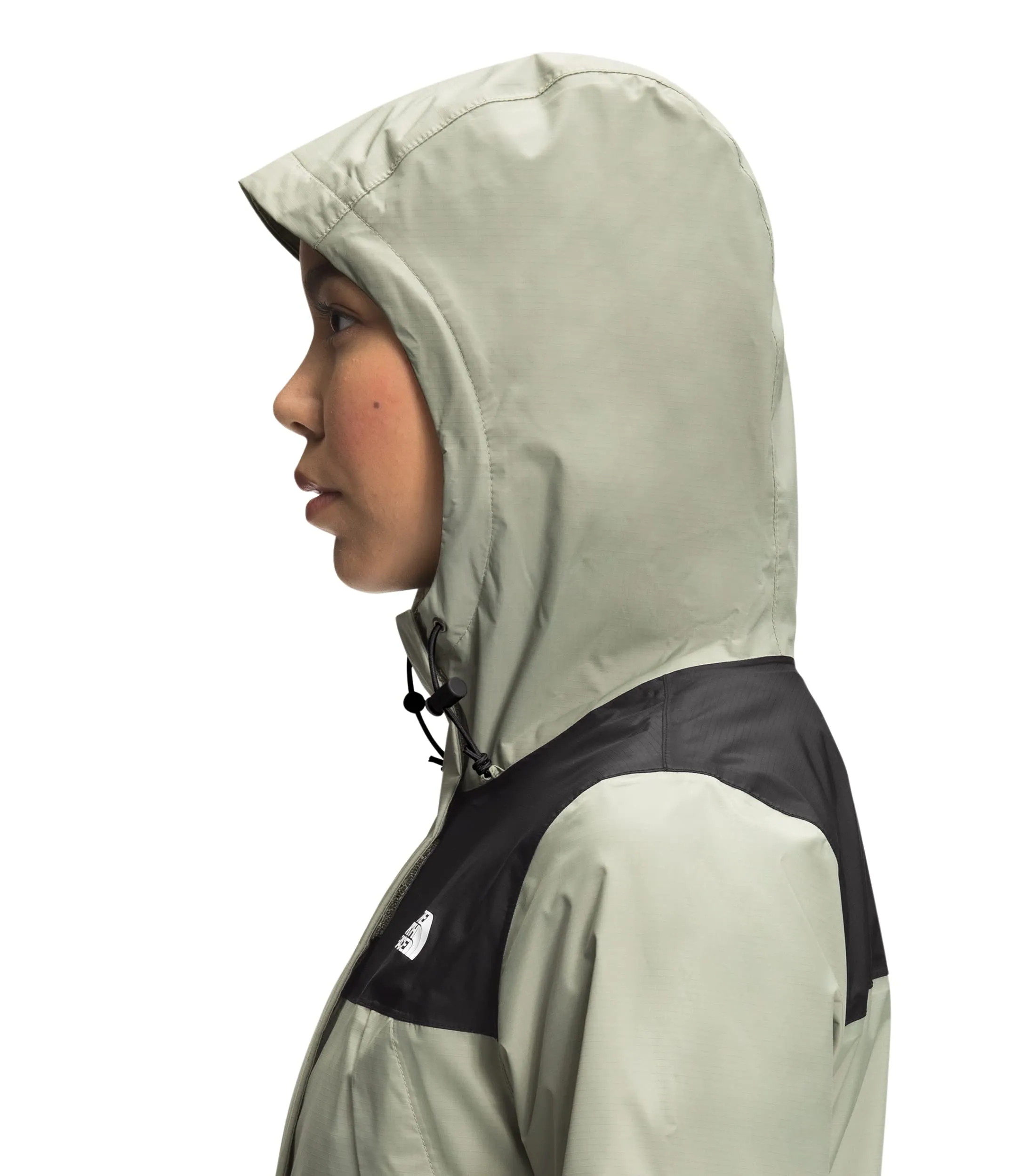 THE NORTH FACE Women's Waterproof Antora Jacket (Standard and Plus Size), TNF Black/Tea Green, Large