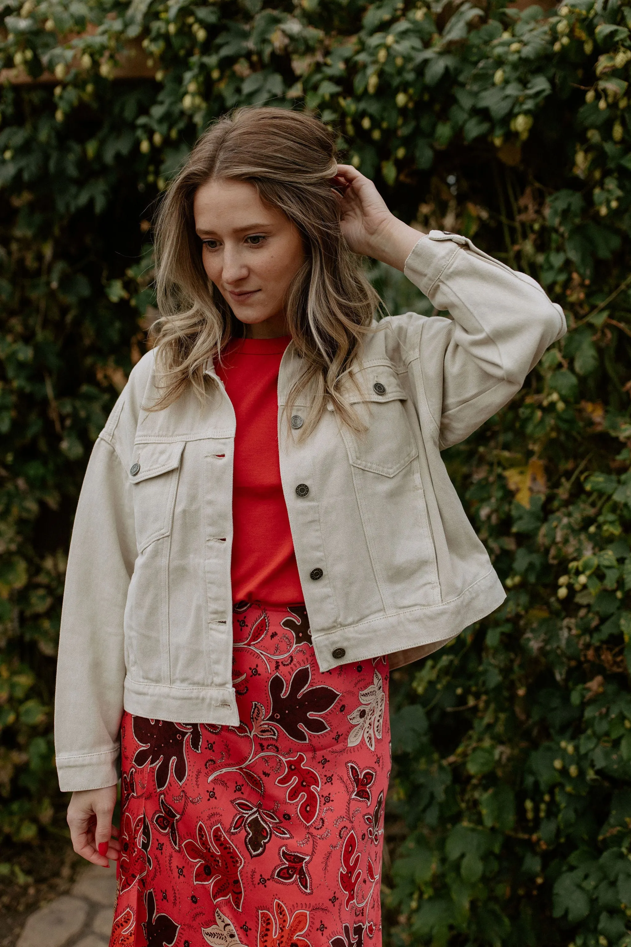 The Ratana T-Shirt by Part Two - Ruby - PLUS