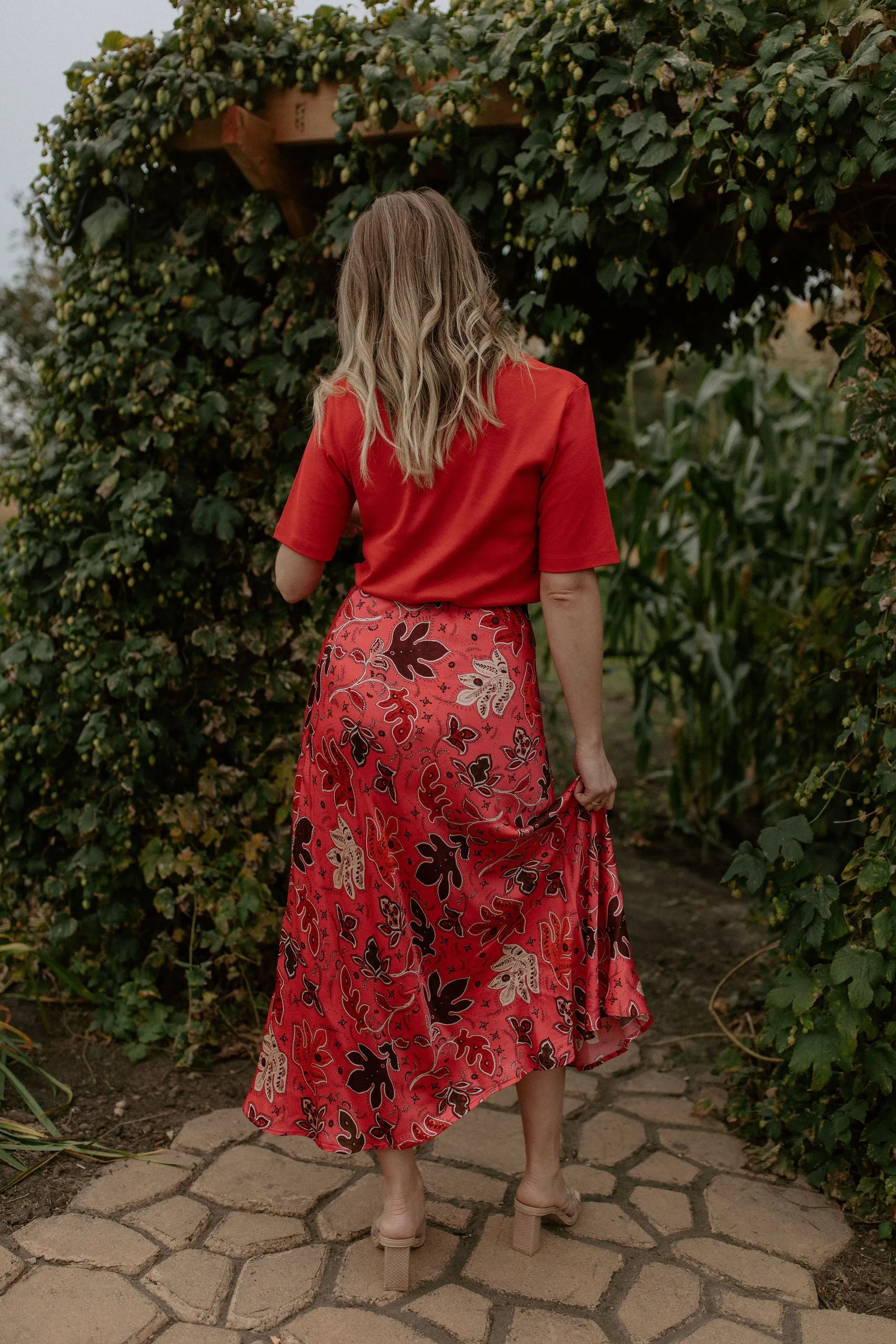 The Ratana T-Shirt by Part Two - Ruby - PLUS