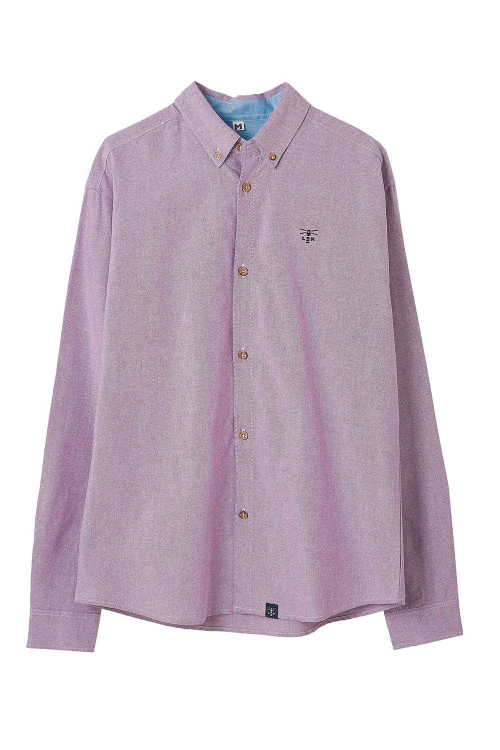 Tide Mens Oxford Shirt - Grape Chambray