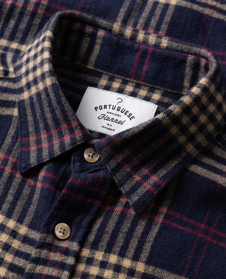 Tomar Navy Long Sleeve Buttondown Shirt