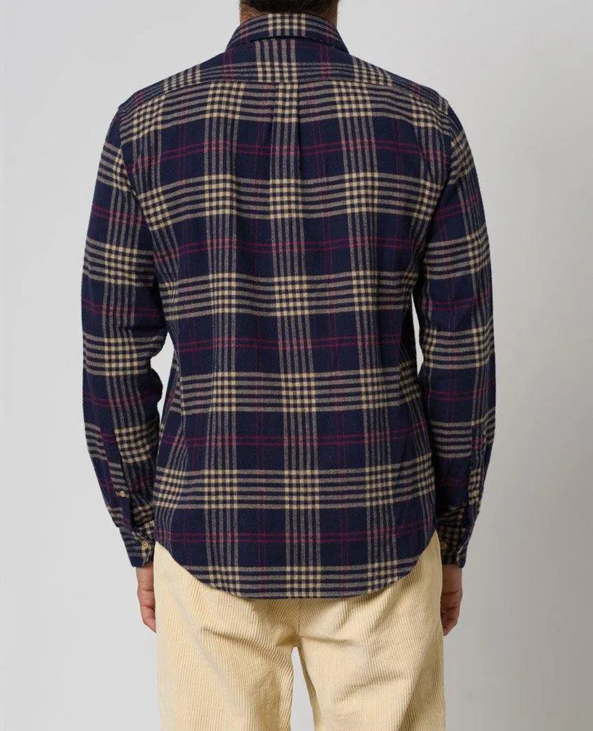 Tomar Navy Long Sleeve Buttondown Shirt