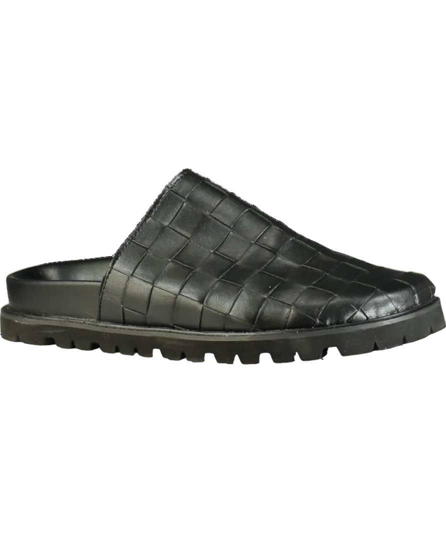 Topshop Black Beau Woven Mules UK 5 EU 38 👠