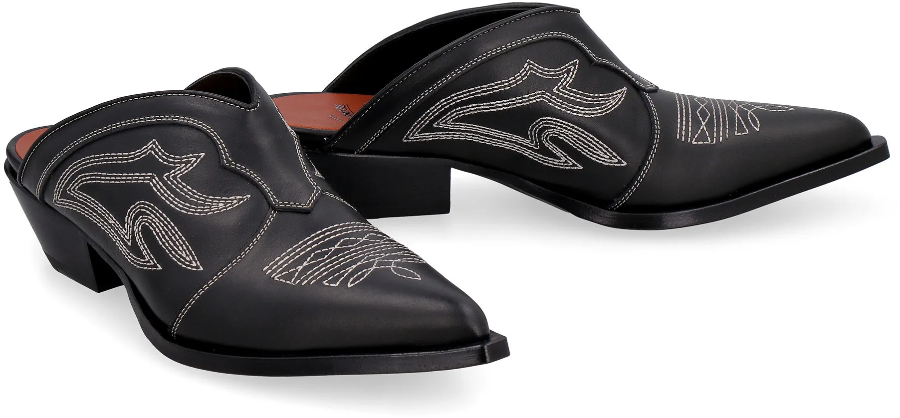 Tulum leather mules