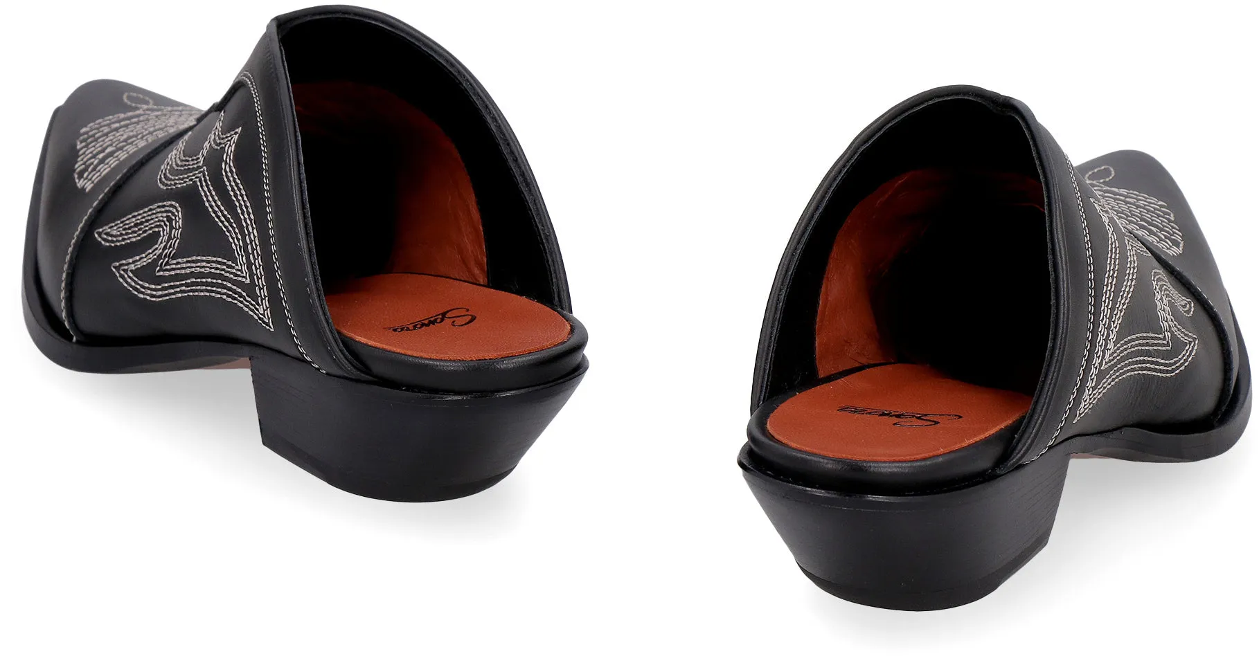 Tulum leather mules