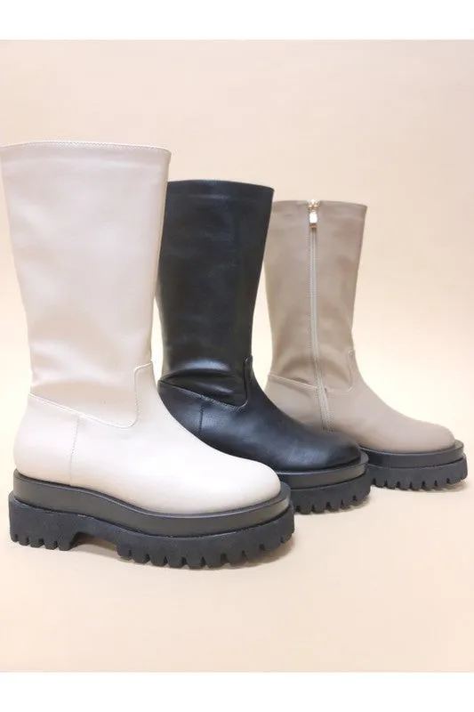 Under Knee Platform Casual Boots
