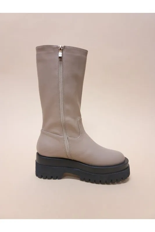 Under Knee Platform Casual Boots
