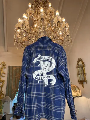 Vintage Flannel - Original Logo Print - Number 35 - Size - XL