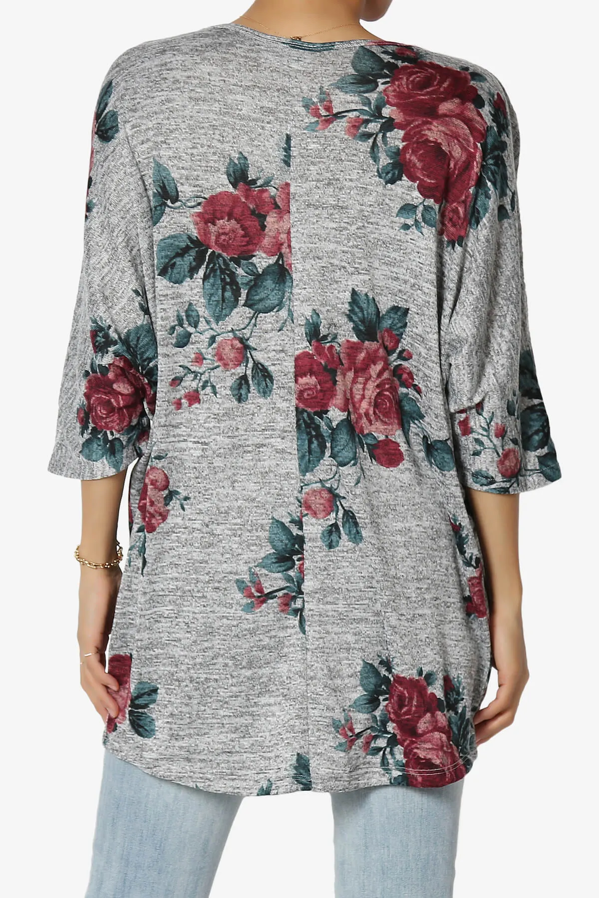 Wanda Printed Dolman Sleeve Top PLUS