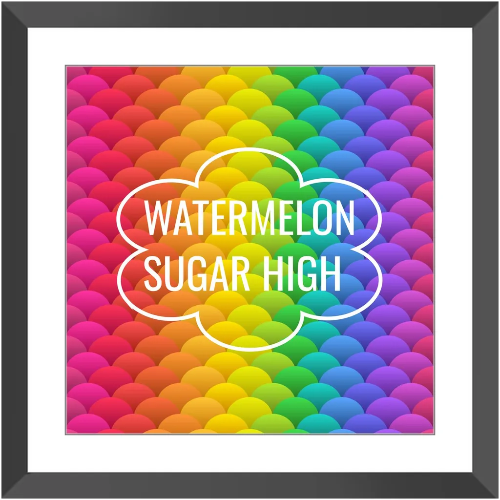 Watermelon Sugar High Framed Print
