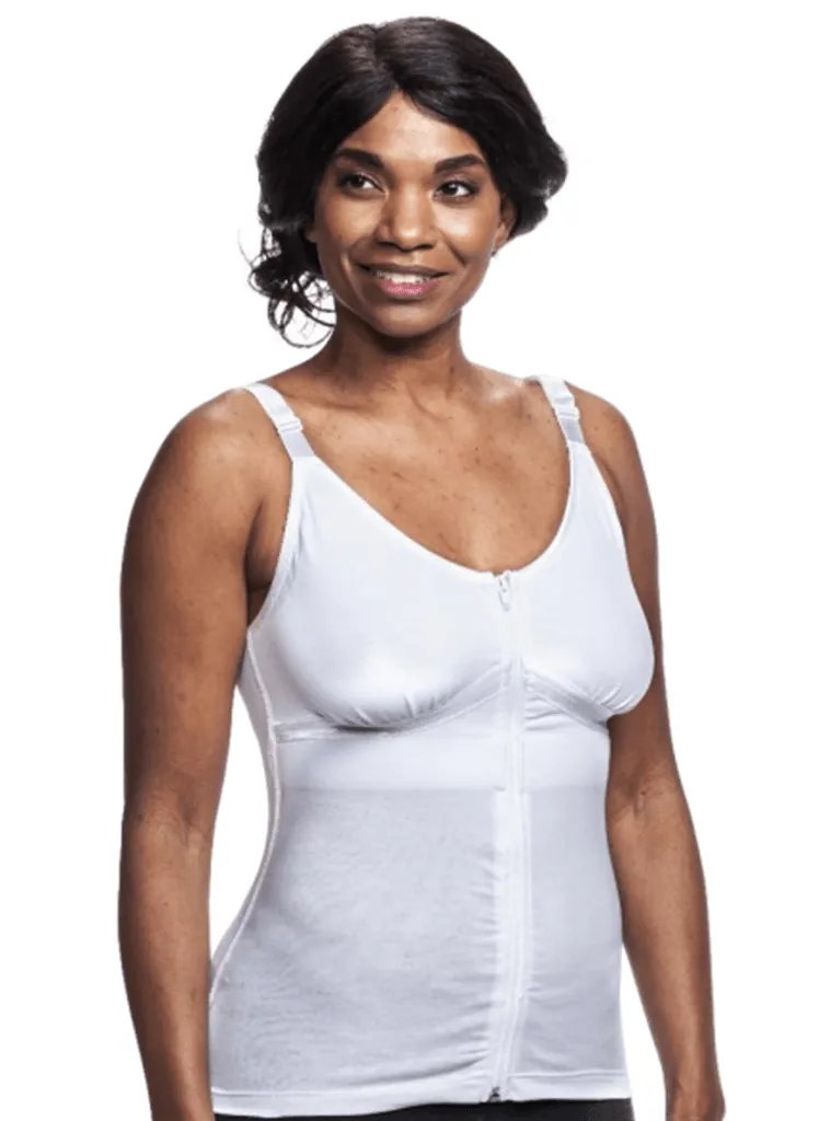 Wear Ease Beth Post-Surgical Camisole - White