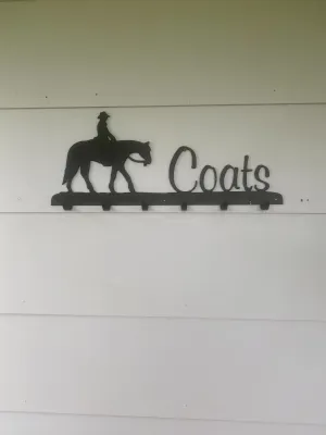 Western 6 Hook Coat Rack