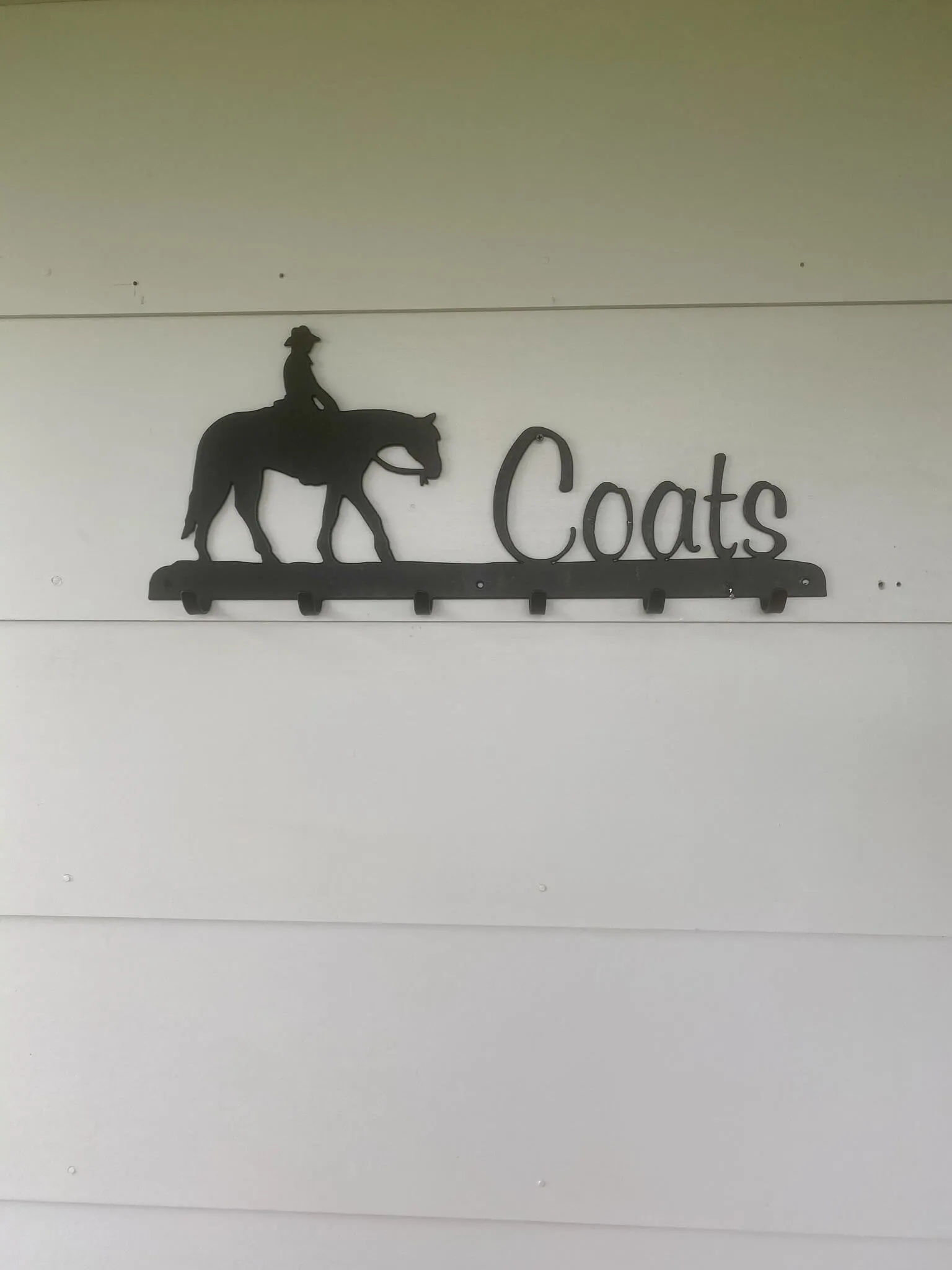 Western 6 Hook Coat Rack