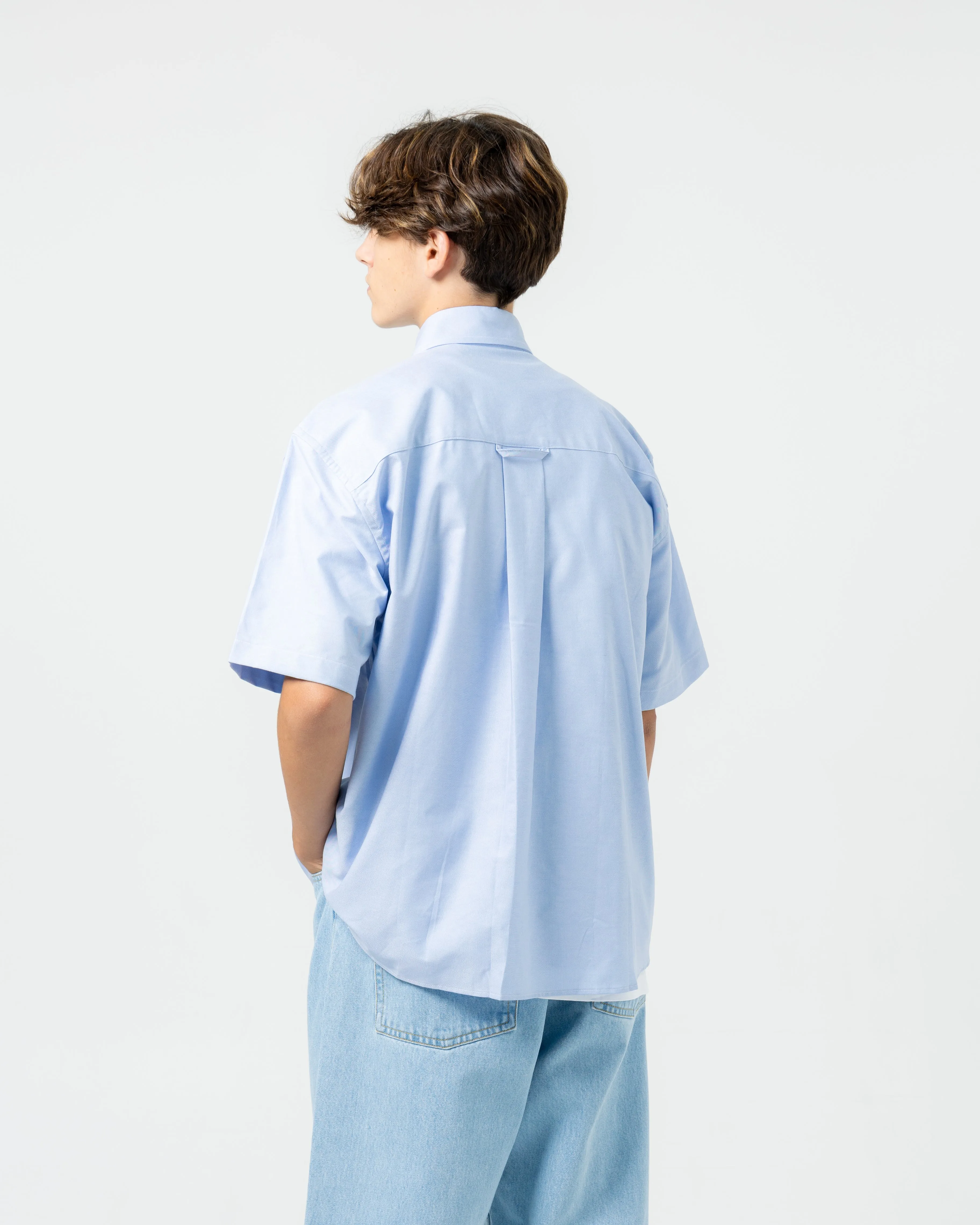 Western Yoke Pocket Oxford Shirt | Blue