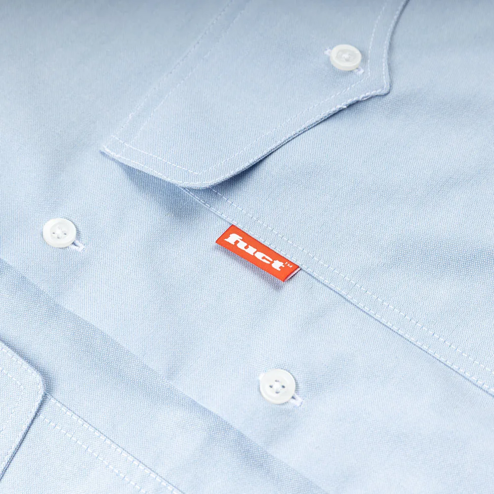 Western Yoke Pocket Oxford Shirt | Blue