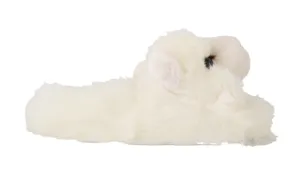 White Bear Faux Fur Mules Slippers