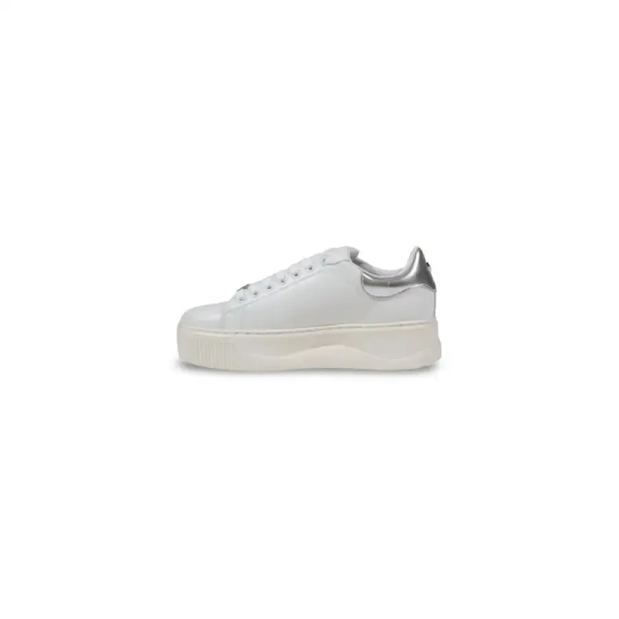 White Studded Platform Sneaker