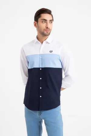 White/SkyBlue Casual Shirt
