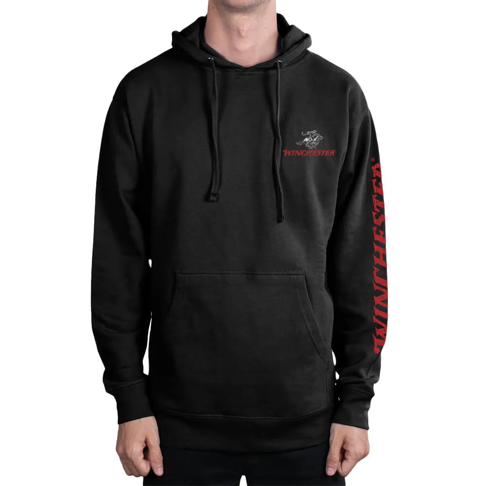 Winchester Pro - Rider in Circle - Fleece Pullover Hoodie