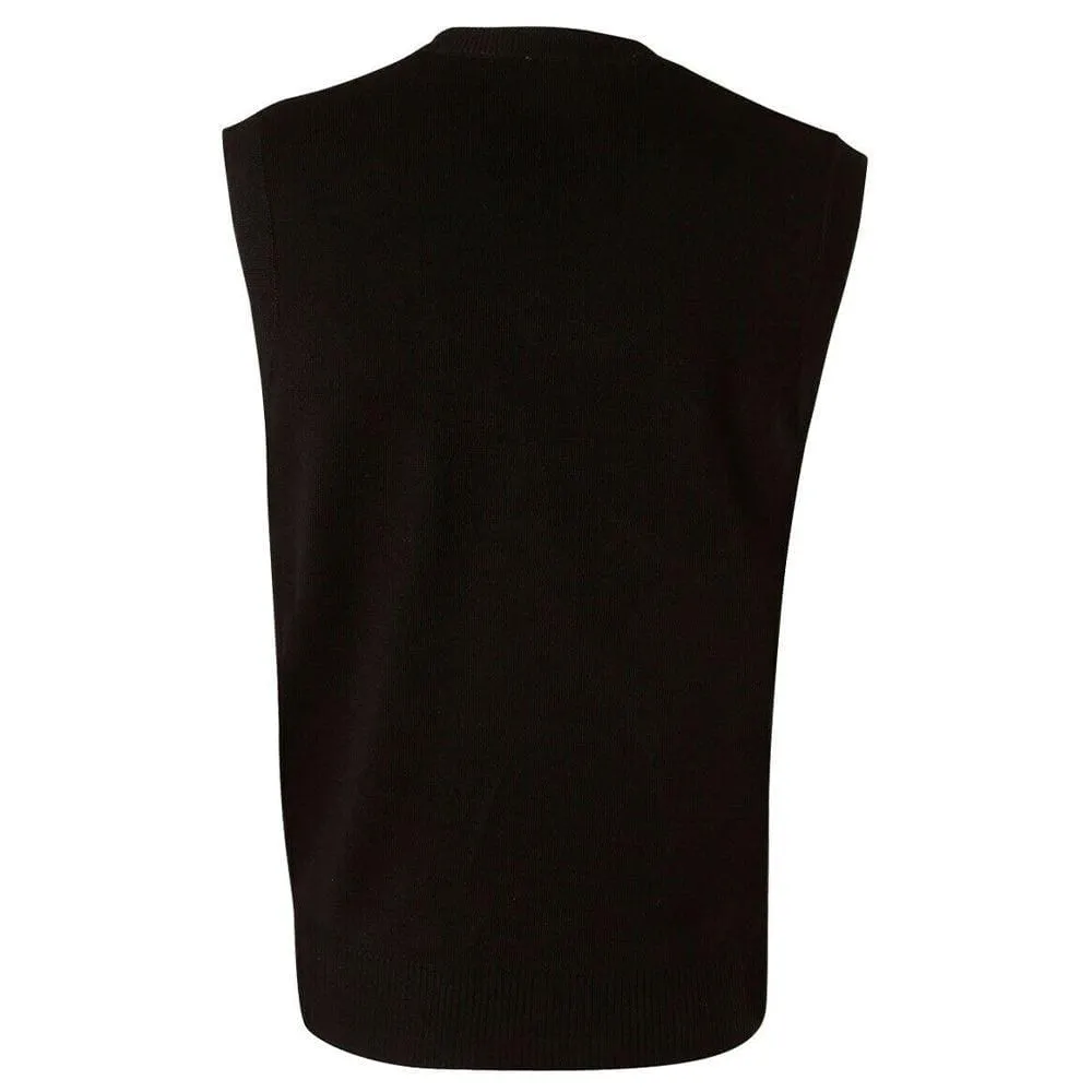 WJ02 Unisex Wool Acrylic V-Neck Vest