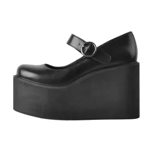 Women Mary Jane Shoes Round Toe Platform Pumps