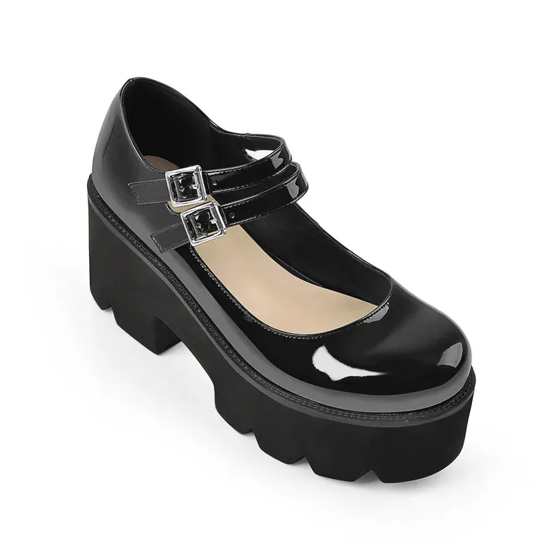 Women Platform Mary Jane Shoes Pumps