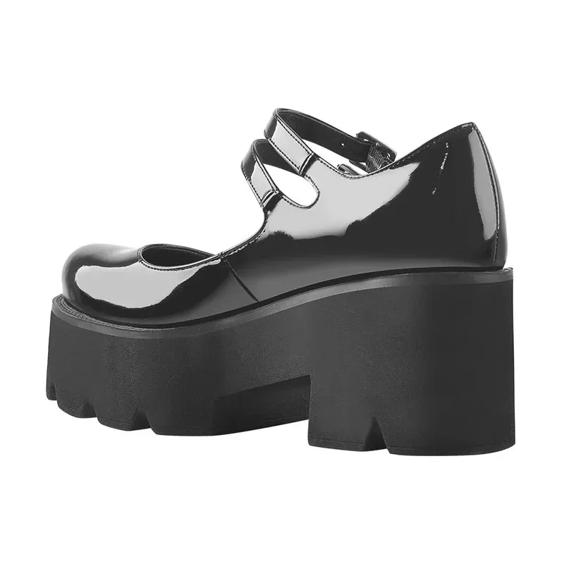 Women Platform Mary Jane Shoes Pumps