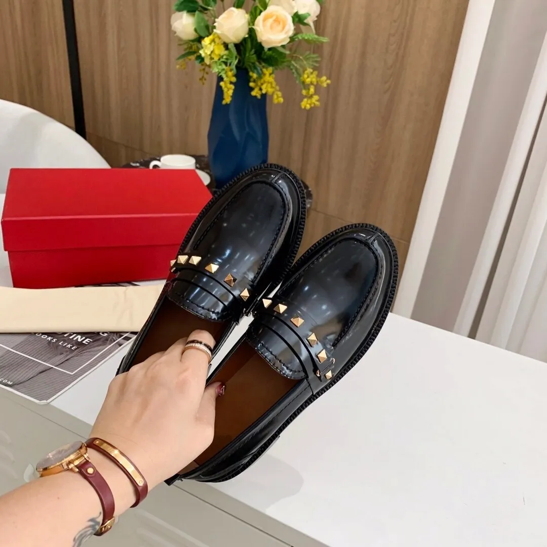 Women Shoes  Genuine Leather Platform Loafers
