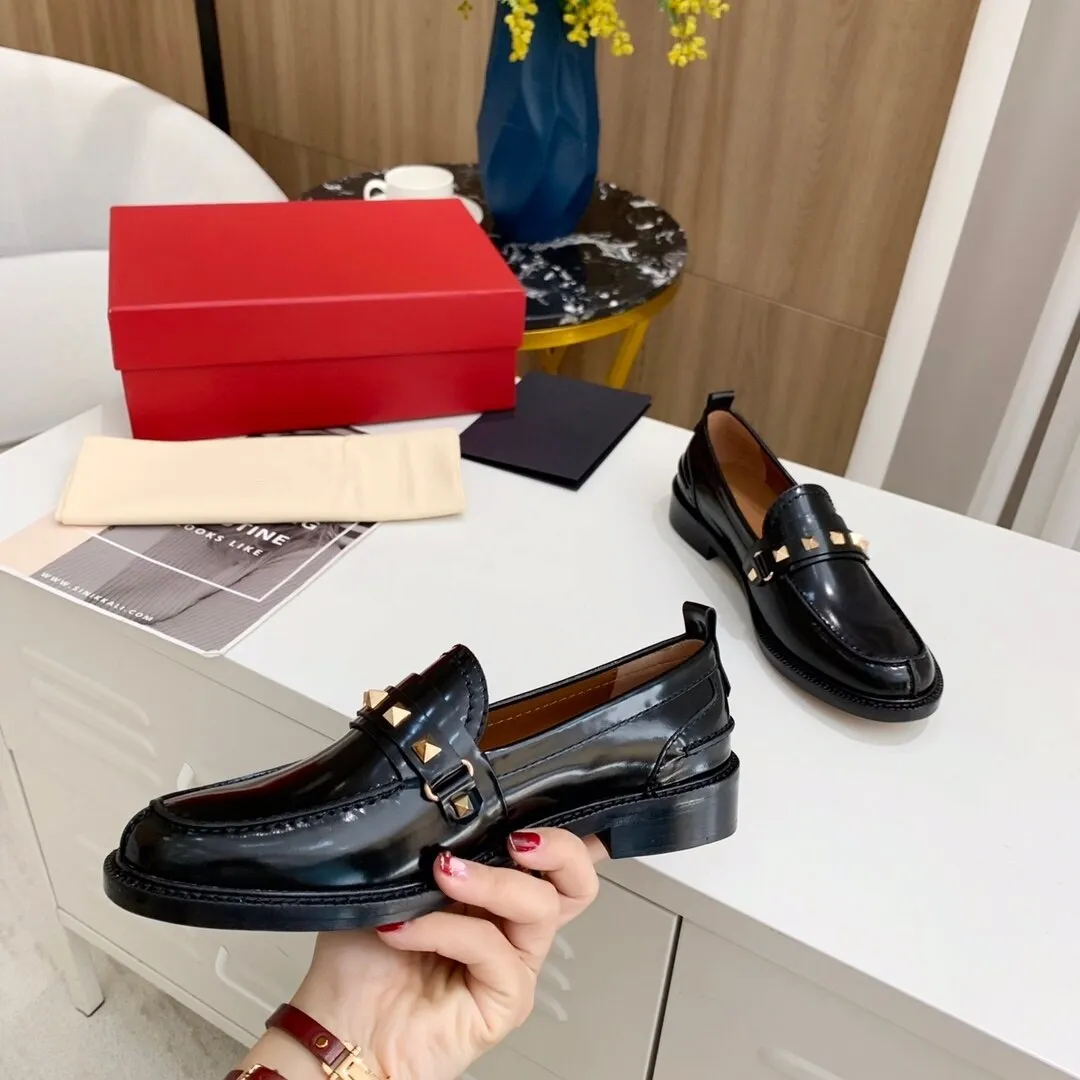 Women Shoes  Genuine Leather Platform Loafers