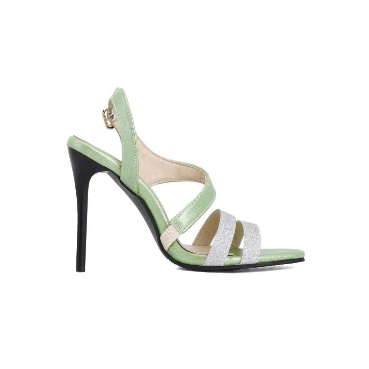 Women's Buckle High Heel Stiletto Sandals