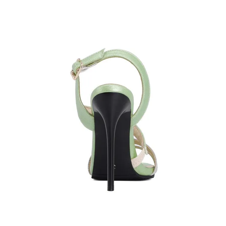 Women's Buckle High Heel Stiletto Sandals