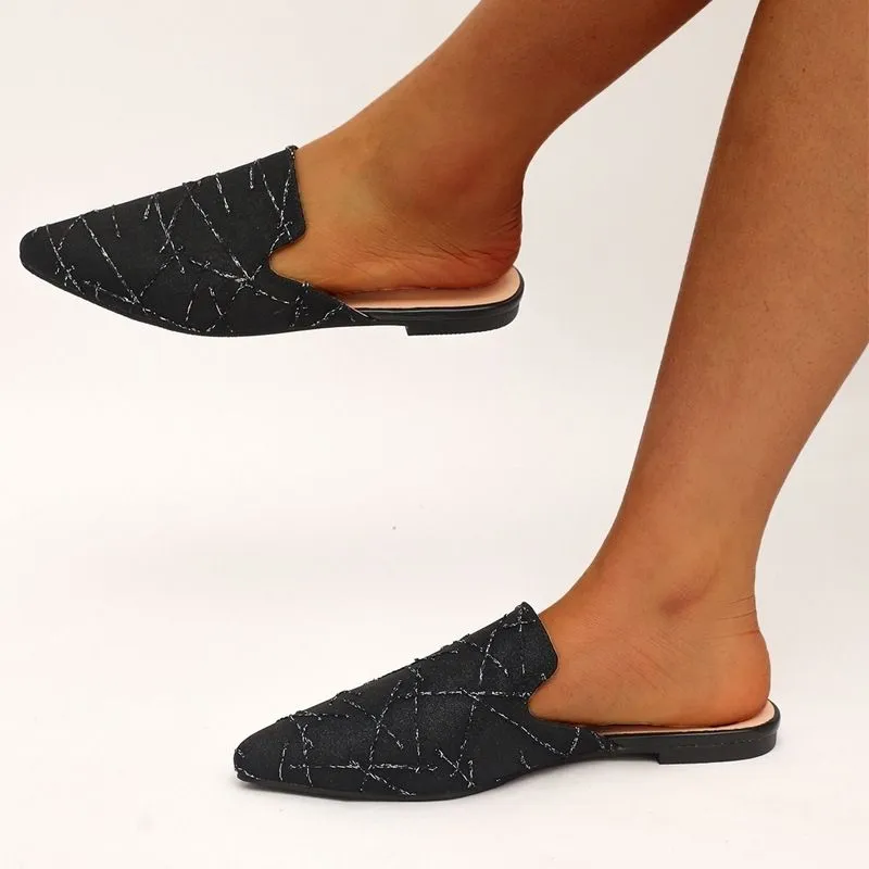 Women's Fashion Pointed Toe Mules Slippers