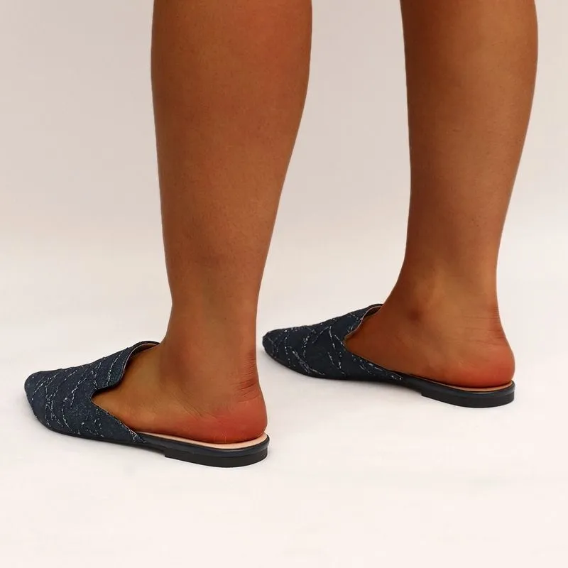 Women's Fashion Pointed Toe Mules Slippers