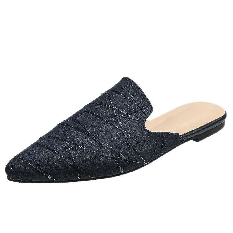 Women's Fashion Pointed Toe Mules Slippers